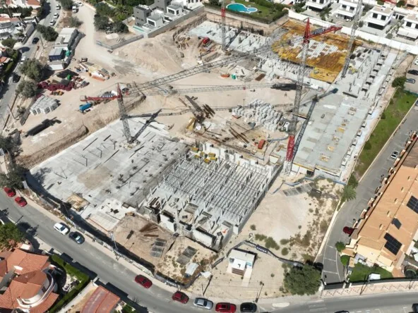 Vista aérea de la promoción